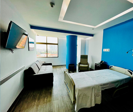 Habitación de hospital.