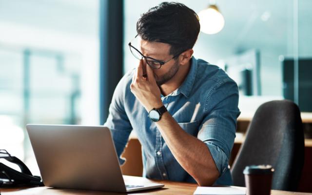 La fatiga como uno de los síntomas del estrés. 